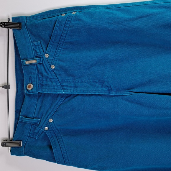 Rockies Vintage High-Rise Western Turquoise Jeans Waist 27 Inseam 37 Tall - Picture 3 of 17